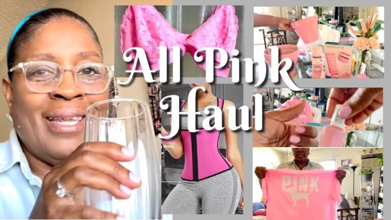 HAUL – ALL PINK & quick get ready with me (Victoria’s secret’s  Amazon Essie polish & Too Faced).