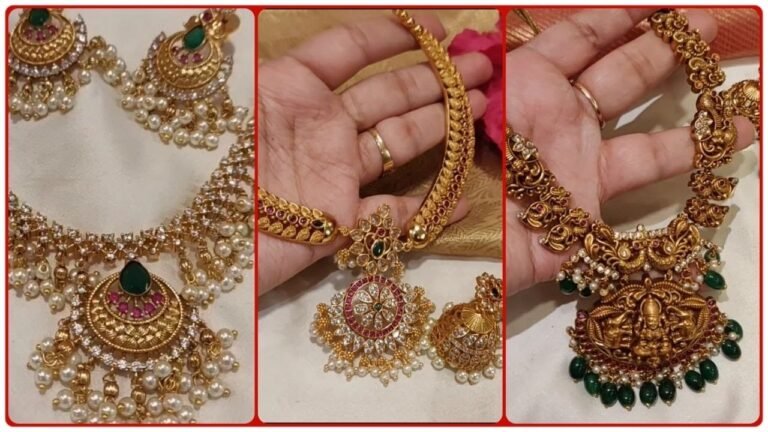 Latest 1 gram jewellery | latest simple neck lace models  | Indian Fashion Trends