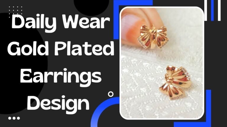 New Gold plated Daily Wash and Wear Earrings Design | WhatsApp 9022469620 – Indian Fashion Trends