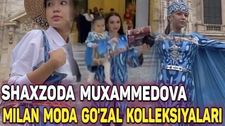 SHAXZODA MUXAMMEDOVA MILAN MODALAR FASHION WEEK DA SOVRINNI QO'LGA KIRITDI