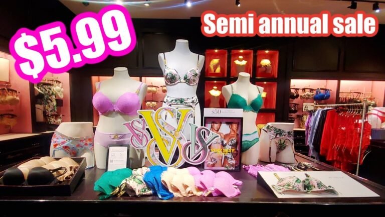 VICTORIA'S SECRET SEMI ANNUAL SALE SHOPPING VLOG STORE WALKTHROUGH SHOP WITH ME 2022