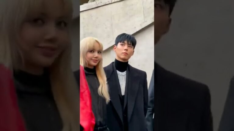 lalisa ,v,park bo-gum at the fashion week paris , celine #lalisa #v#parkbogum#paris#celine#short
