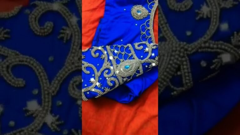 Grand #bridal #blouse #design #wedding #festivewear #traditional #aariwork #shorts #indian #fashion