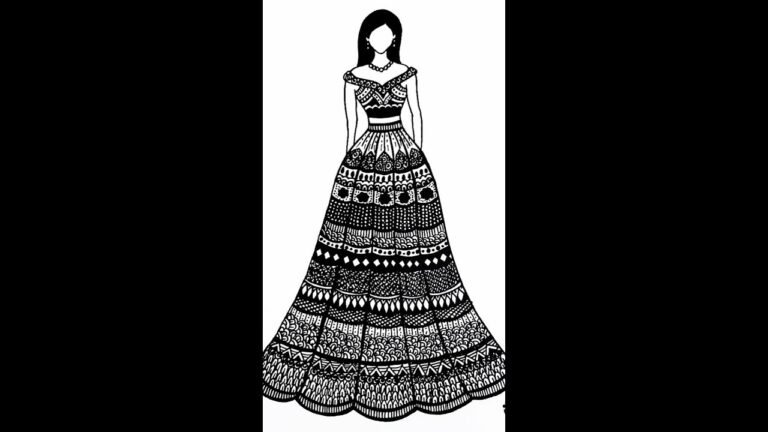 Indian Fashion Design Mandala Art 💚