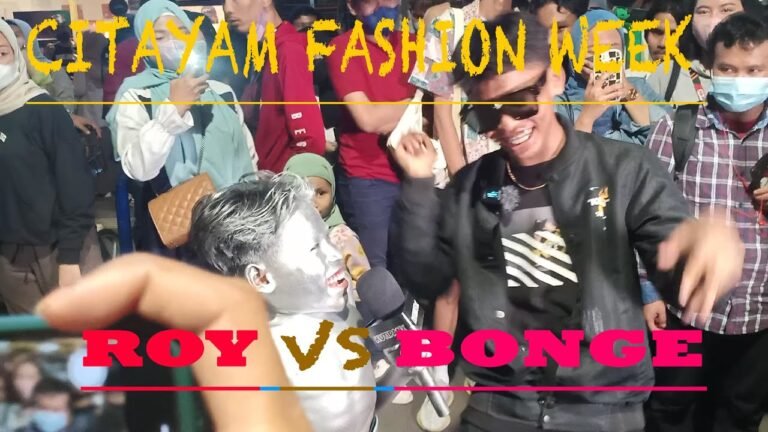 Keseruan CITAYAM FASHION WEEK, Sudirman Jakarta,,,Roy vs Bonge