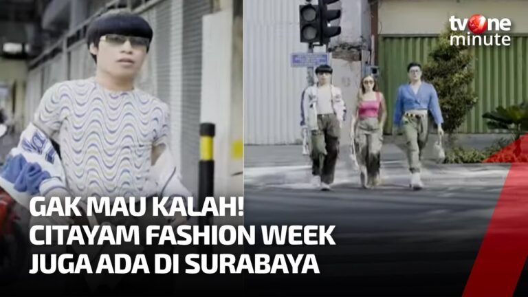 Konten Kreator Surabaya Buat Citayam Fashion Week di Jalan Tunjungan | tvOne Minute