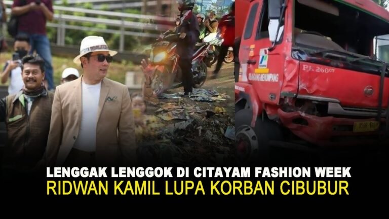 LENGGAK LENGGOK DI CITAYAM FASHION WEEK, RIDWAN KAMIL LUPA  KORBAN CIBUBUR