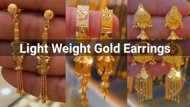 Latest Gold Earrings With Weight | Fashion Trends In India |
