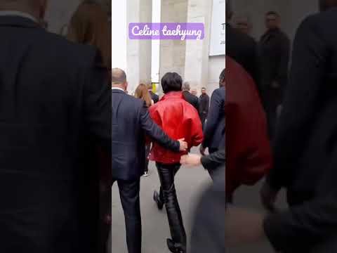 Paris fashion week Celine행사장 도착한 뷔