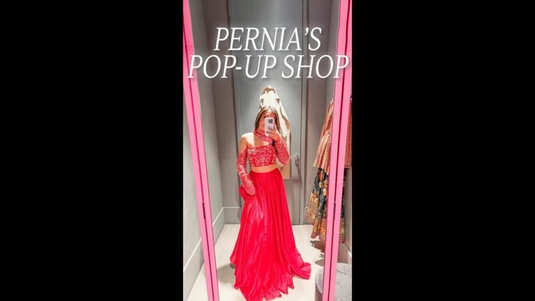 Pernia's Pop-Up Shop Indian Fashion Boutique Try On #shorts