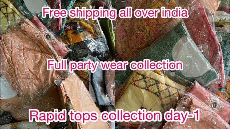 Rapid tops collection live day-1 with free shipping all over india||full party wear collection