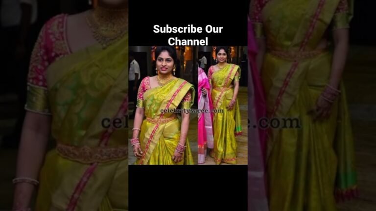 South Indian Fashion||Silk  Saree Design