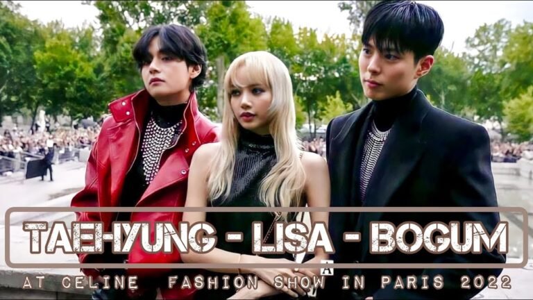 TAEHYUNG – LISA – BOGUM AT CÉLINE FASHION SHOW IN PARIS 2022