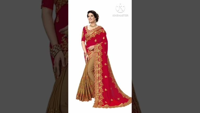 beautiful saree for wedding#fashion #indianfashion #fashionzon #pujafashion2022#weddingdress