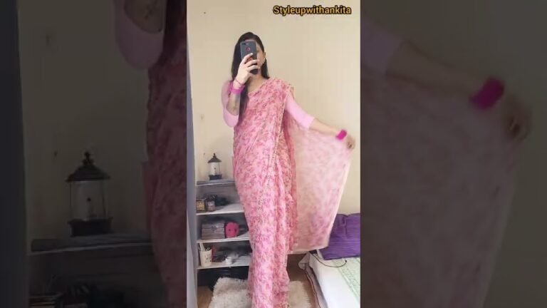 styling amazon saree / pink saree / indian dress / amazon / indian fashion