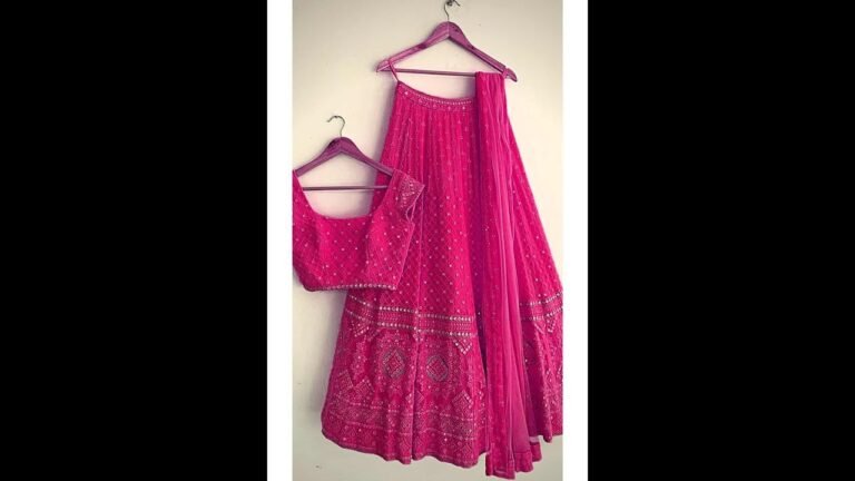 Pink Color lucknowi lehenga choli designs !! #shorts #viralshorts #indianwedding #indianfashion