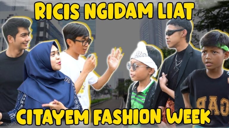 RICIS NGIDAM LIAT CITAYEM FASHION WEEK DI SUDIRMAN..