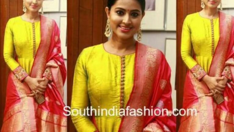 Trending Wedding Dress With Banarasi  Duppta / South Indian Fashion With Banarasi Zari