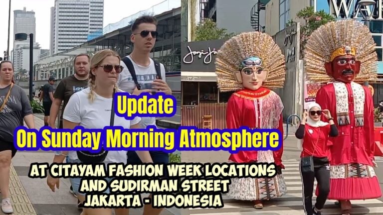 Update Suasana Minggu Pagi Di Lokasi Citayam Fashion Week Dan Jalan Sudirman, JAKARTA – INDONESIA