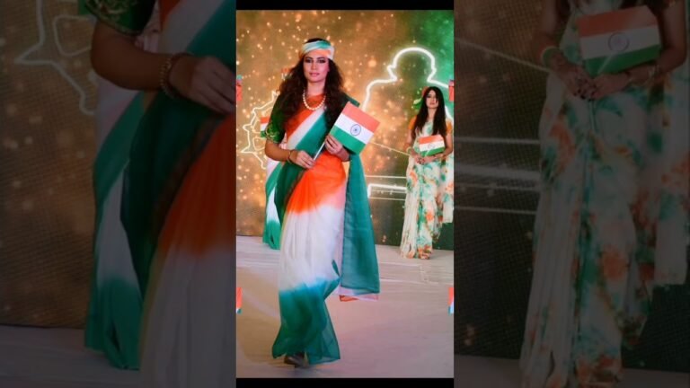 #trending #india flag Saree fashion #AzadiKaAmritMahotsav
