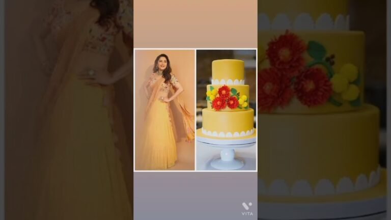 माधुरी दीक्षित का केक 🎂🎂 के साथ फोटो#Indian Fashion