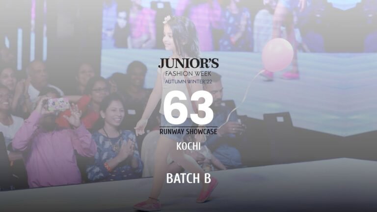 63 Runway Showcase | Kochi | Junior's Fashion Week | AW'22 | | Batch B