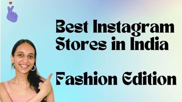 Best New Instagram Stores in India [Fashion]