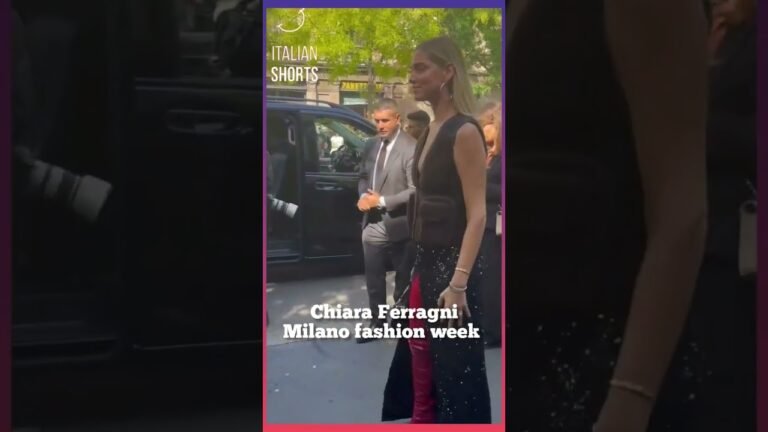 Chiara Ferragni arriva a Milano fashion week