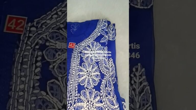 Fancy Chikankari Kurti #fashion #chikankari #wholesale #india #delhi #mumbai #retail #kurti #up #mp