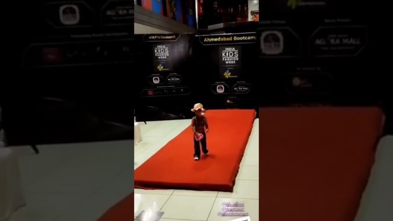 India kids fashion week season 9, audition round. cute walk by Rajveekaran ❤️