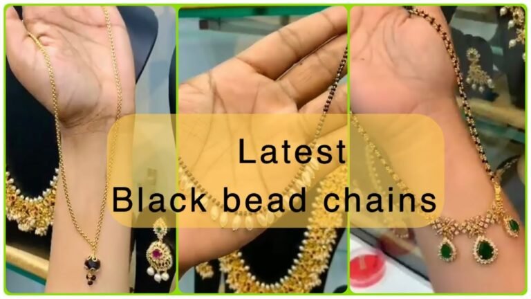 Latest Blackbeads chains collection | Latest nalla poosalu models | Indian Fashion Trends |