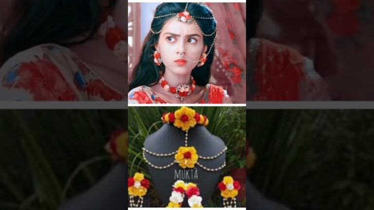 Radha aur flower jewellery ka beautiful looks 🥰❤️💞💞#shortvideo #Indianfashion