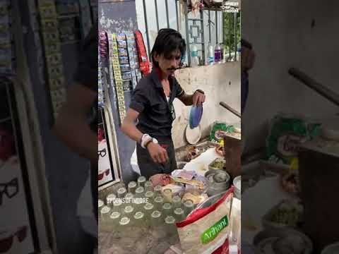 preparacion bebidas en la india Fashion !!! comida callejera