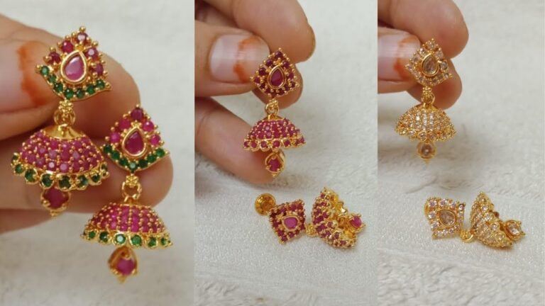 Daily Wear Small Jhumka Earrings Design | WhatsApp 9022469620 – Indian Fashion Trends