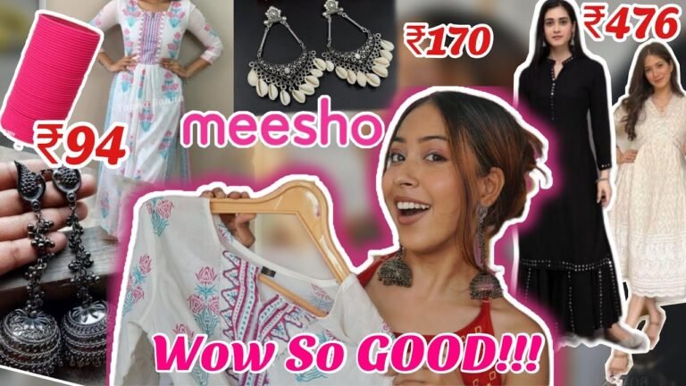 *MEESHO* Festive and Indian Wear Haul Starting at ₹94 ONLY