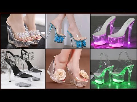 Transparent Light Emitting Platform High Heel Sandal Designs – Indian Fashion Trends