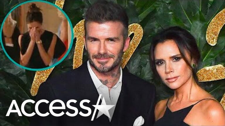 Victoria Beckham Tears Up & Hugs David Beckham at 1st Paris Fashion Week Show