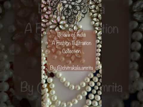 Brides of India- Fashion Illustration collection by @chitrakala.amrita