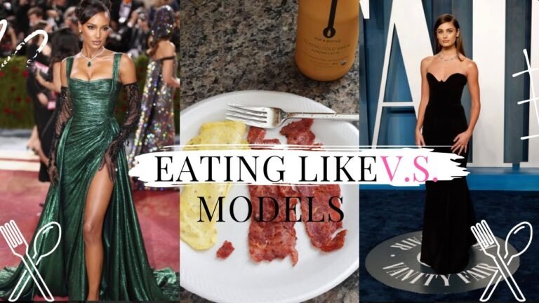 EATING LIKE VICTORIA SECRET MODELS FOR A DAY | ft. BELLA HADID, ROMEE