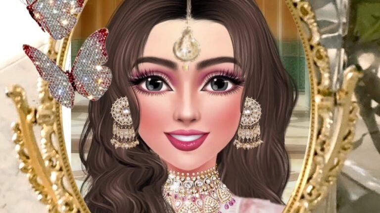 Indian Makeup Fashion Game | Party, Wedding, Festival Look | Salwar Suit | Doll Makeover, Indian Wed