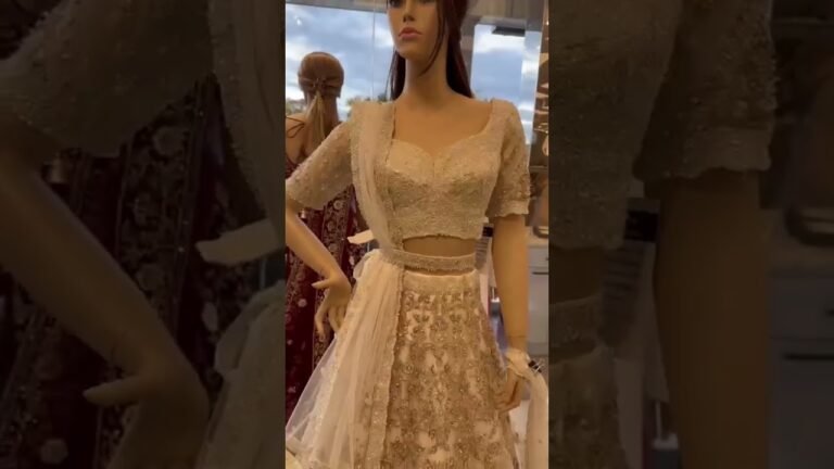 Indian wedding lehenga in NJ store – Fashion Queen Bridal. #lehengas #indianfashion #weddingwear