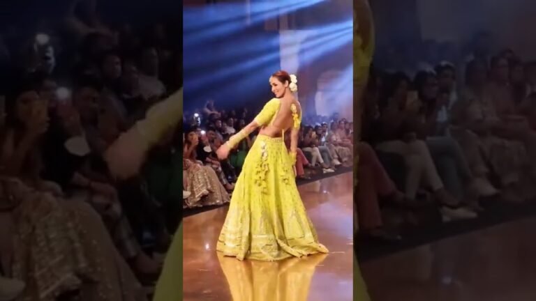 Malaika Arora on runway #fashion #shorts #fashionshorts #viral #rampwalk #indianfashion #lehnga