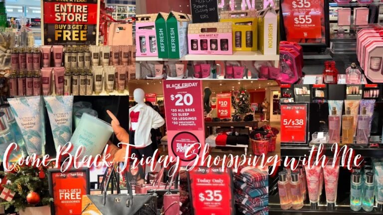 VICTORIA’S SECRET PINK BLACK FRIDAY COME WITH ME + BATH & BODY WORKS NEW FLOOR SET 1ST IMPRESSIONS