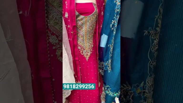 #shorts #fashion #india Designer suit [ Hand Work Style Suits ]