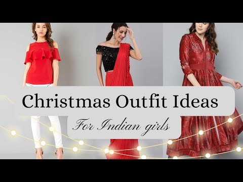 Indian Christmas Outfits Ideas for girls part (1)//#Christmas//#Indian fashion//