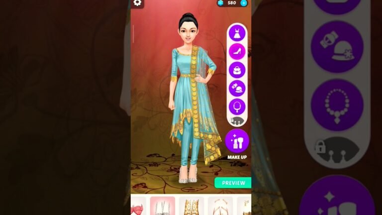 Indian Fashion show| Makeup and Dress up Games || Indian  Fashion show Game