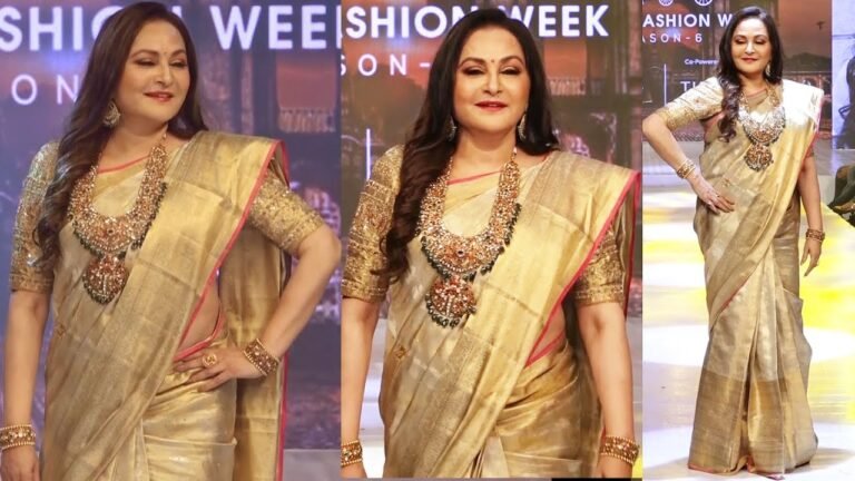 Jaya Prada At Mysore Fashion Week 2022 Season 6 With Designer Jayanthi Ballal